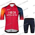 Pikkukuva 3 / 5: Ineos Grenadier 2023 Set Kesä Lyhythihainen Pyöräilyvaatteet Miesten Maantiepyöräpaita Puku MTB Polkupyörän ruokalappu shortsit 2 XS