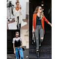 Miniatyrbilde 4 av 5: Ekouaer Dame 2-pakker Sateng Silke Camisole Blonde Topp Spaghettistropp Tanktopper Basic Cami Topp XL