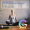 Miniatyrbild 5 av 5: 4-i-1 G Form Bluetooth-högtalare med RGB-ljusklocka G63