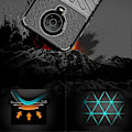 Miniatyrbild 4 av 5: Thunder Series Twill Textur Mjukt TPU-skal Kompatibelt med Nokia G10 / G20 Green