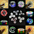 Miniatyrbillede 4 af 5: Lys Fidget Spinner, Lys Fidget Finger Legetøj Hånd Spinner - Stressreduktion og Angstlindring Hånd Spinner til Børn - ZZY