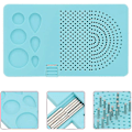 Miniatyrbillede 4 af 5: Quilling Board, Grid Guide Quilling Board Papirviklingsskive Quilling Skabelon Til Papir Quilling Strips