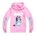 Miniatyrbild 1 av 2: Barn Tonåringar Pojkar Flickor Bingo Bluey Casual Hoodie Sweatshirt Huvtröja Toppar Presenter Pink 13-14Years