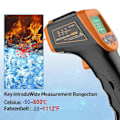 Miniatyrbild 4 av 5: Infraröd Digital Termometer Ir Industriell Lcd Temperaturpistol Laserpyrometer