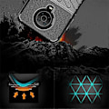 Miniatyrbild 4 av 5: Thunder Series Twill Textur Mjukt TPU-skal Kompatibelt med Nokia G10 / G20 Blue