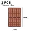 Miniatyrbild 2 av 5: 2-pack silikonformar för choklad, rektangulära vaxsmältformar silikonformar för chokladkakor