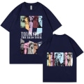 Miniatyrbilde 1 av 2: Taylor Swift Fan T-skjorte Trykkt T-skjorte Skjorta Pullover Vuxen Collection Taylor Swift T-skjorte Unisex navy blue M