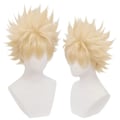 Pikkukuva 5 / 5: My Hero Academia Bakugou Katsuki Peruukki Blondit Peruukit Bang Cosplay Party Anime Meikki Rekvisiitta Lahjat