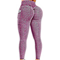 Pikkukuva 1 / 5: Tflycq Naisten Stretch Jooga Leggingsit Fitness Juoksu Kuntosali Urheilu täyspitkät aktiivihousut Pink XXL