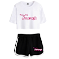 Pikkukuva 1 / 5: I Am Kenough Merch 2023 Uusi elokuva, kaksiosainen set , lyhythihainen, napapaita + shortsit Hauskat naisten setit syntymäpäivälahja style 4 XS