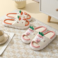 Miniatyrbild 4 av 5: Söt tecknad kanin Kanin Bomull Linne Tofflor Dam Sommar Andas Tjock Plattform Slides Tofflor Kawaii Flip Flops Sandaler Navy-Thin 40-41(25-25.5cm)