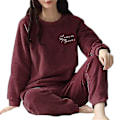 Miniatyrbild 2 av 3: Nya 2023 flanell Pyjamas Dam Set Höst Vinter Varm Tjock Coral Velvet Långärmad nattkläder Hem Pyjamas Nattkläder style 7 M