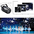 Miniatyrbilde 4 av 5: LED Snøfnugg Juletema Projektor Roterende Julemønster LED Scenelys for Hjemmefestdekorasjon
