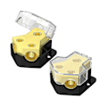 Miniatyrbillede 1 af 5: 12v Strømfordelingsblok Bil Audio Splitter 2 Vejs 0/2/4 Gauge Ind 4/6/8 Gauge Ud Jord Distrib Y