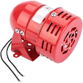 Miniatyrbillede 1 af 5: 220v 120db Kablet Mini Sirene, Rød Metal Motor Alarm Industriel Lyd Elektronisk Tyveribeskyttelse Til Hjemmesikkerhed, Ms-190
