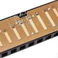 Miniatyrbillede 3 af 3: 10 Hullers 20 Harmonika Blues Deluxe Harmonika Begynder C Harmonika - Sort