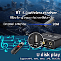 Miniatyrbilde 4 av 5: Digital til Analog Konverter DAC Dekoder Adapter Bluetooth-kompatibel Mottaker