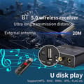 Miniatyrbillede 4 af 5: Digital til Analog Konverter DAC Decoder Adapter Bluetooth-kompatibel Modtager
