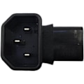 Pikkukuva 3 / 5: Alasviisto IEC 320 C14 3-nastainen uros - C13 naaras PDU PSU UPS -virtajohdon jatkoadapteri LCD LED -televisioiden seinäkiinnitykseen
