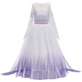 Pikkukuva 3 / 5: Frozen 2 Elsa Prinsessa Tylli Mekko Pitkähihainen Gradientti Puku Lapset Tytöt Halloween Joulu Cosplay Juhlaesitys Fancy Pue Purple 5-6 Years