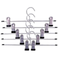 Miniatyrbillede 2 af 4: 10 stk. Metal Buksebøjler - Gummibelagte Clips - Pladsbesparende Opbevaring-ZZY
