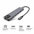 Pikkukuva 3 / 5: 5-in-1 USB Type C -keskitinadapteri telakalla, jossa 4K HDMI PD RJ45 Ethernet LAN -lataus