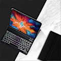 Miniatyrbilde 2 av 5: Avtakbart Bluetooth-tastatur Kompatibelt med Lenovo Tab P11 Plus TB-J616F / TB-J607L Smart Tablet-deksel med stativ og bakgrunnsbelysning Black