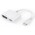Pikkukuva 1 / 4: HDMI-sovitin, HDMI-sovitin iPhonelle 1080p Lightning Digital AV -sovitin, HDMI Sync Screen HDMI -liitin iPhonelle ja iPadille, paras lahja
