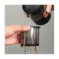 Miniatyrbilde 3 av 5: Kaffebrenner med permanent filter, gjenbrukbar filter i rustfritt stål, stabelbar design