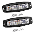 Miniatyrbilde 2 av 3: 2x 7 Tommer Tokfarget 100w Led Arbeidslys Bar Innfelt Montering Flom Kjøre Tåkelys (haoyi)