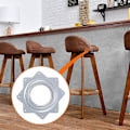 Miniatyrbillede 5 af 5: 4 Kantet Lazy Rotating Platform 360 Grader Drejeskive Drejeplade TY
