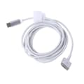 Miniatyrbillede 3 af 5: Holdbart Type-c Han Til -magsafe 2 Kabel Ledningsadapter Til Computer 85w Pd