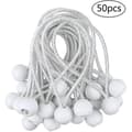50 stk. Elastisk Kugle Spænder, Presenningsspænder til Pavillon, Camping, Teltsnore, Gardiner Forlængersele, 1 [QS