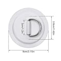 Miniatyrbild 2 av 5: 4st D-ring Patch För Uppblåsbar Båt Kajak Sup Cirkulär D-ring Pad Rostfritt Stål D-ring Spänne Pvc Patch Paddleboard Kanot Rafting Tillbehör b Db E