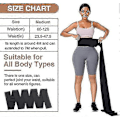 Miniatyrbillede 2 af 5: Taljetræner til kvinder Snatch Bandage Mave Sved Wrap Plus Size Træning Taljetrimmer til Gym Sport HUZ