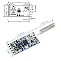 Pikkukuva 5 / 5: Hc-12 433mhz Si4463 Langaton Sarjaportti Moduuli 1000m Korvaa Bluetooth Hc12