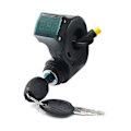 Miniatyrbild 1 av 5: E-cykel Tändningslås Nyckel Tumgas Voltmeter Digital Spänningsdisplay Strömbrytare 3-pin För Universal Y
