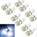 Pikkukuva 2 / 4: 10 kpl W5W 2825 T10 Wedge 5-SMD 5050 Xenon valkoiset LED-polttimot auton valoihin