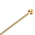 Miniatyrbilde 3 av 4: 50 stk Kulehode Pins Smykker Anheng DIY Håndverk Perlelaging Deler Tilbehør Gull 45mm / 1.77in