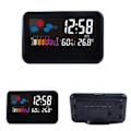 Miniatyrbillede 3 af 5: LCD Digital Vækkeur Bord Elektronisk Skrivebordsure Lyd Vækning til Tidsprojektorer Snooze Funktion til Hjemmet