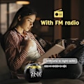 Miniatyrbillede 5 af 5: Vækkeurradio med dobbelte alarmer, FM digitalt sengebordsur med snooze-funktion, LED-display 4