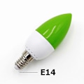 Miniatyrbillede 4 af 5: E14 LED Farve Lysestage Pære, Farve Lysestage Lys, Grøn (sammenfiltring)