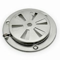 Miniatyrbillede 4 af 5: 1 stk. Spjæld Luftventil i Rustfrit Stål BBQ Grill Røgovn Udstødningsventil Komfur Køkkenudstyr Grilltilbehør 9,5cmx9,5cmx3cm TVI