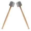 Miniatyrbillede 4 af 5: 4 stk. Basstromme-Hammer Pinde Hammer Skumhoved Trommehammer Til Marcherende Band Percussion
