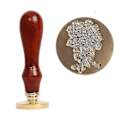Miniatyrbillede 5 af 5: Ske sort Botany Vokssegl Stempel Bryllupsinvitationer Maling Bivoks Strips Kuvert