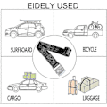 Miniatyrbild 5 av 5: 10 st Spännband 2 * 39cm Motorcykel / Bil / Cykelhållare Fixeringskit Åtdragningsband Maximal Last 500 Kg