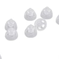 Miniatyrbilde 5 av 5: 10 stk. Lydforsterker Åpne Kupler Enkelt Lag Vaskbare Gjenbrukbare Silikon Erstatnings Øreplugger Tupper Kupler L 10mm / 0.39in