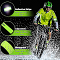 Miniatyrbild 4 av 5: 4 Stycken Reflexband Hög Synlighet Reflexband Reflexremmar Tejp Armband Reflexutrustning för Kvinnor Män Löpning Cykling Promenader