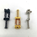 Miniatyrbild 3 av 5: 6 Roller Stallbrygga Dragsträngskod Elektrisk Gitarrsadel För Elektriska Gitarrtillbehör Svart (haoyi
