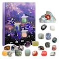 Pikkukuva 3 / 5: Christmas Rocks Adventtikalenteri Koulutus Geologian harrastajille Rocks 24 kpl Pinkki Karkea Pinkki Dinosaurmunat Lapsen Joululahja Purple